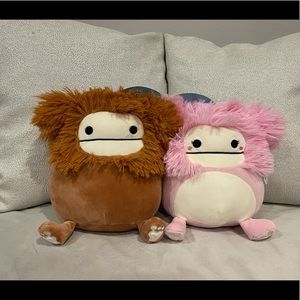 Squishmallows 8” Benny & Brina the Bigfoot set